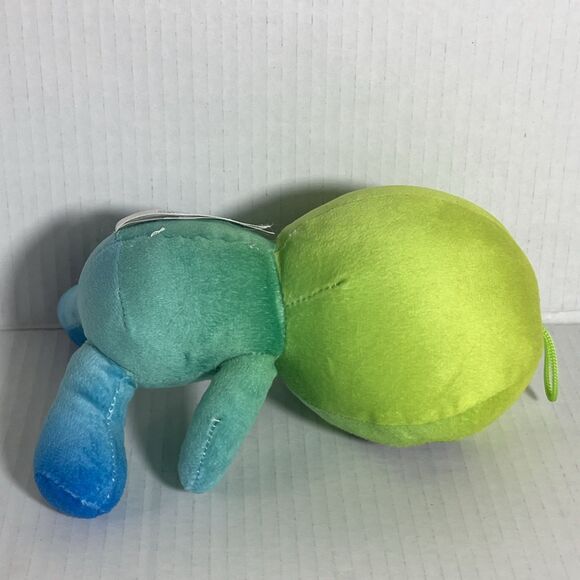 Alien Plush Toy Sitting Ombré Green And Blue Yellow 8” Outer space - Picture 5 of 8